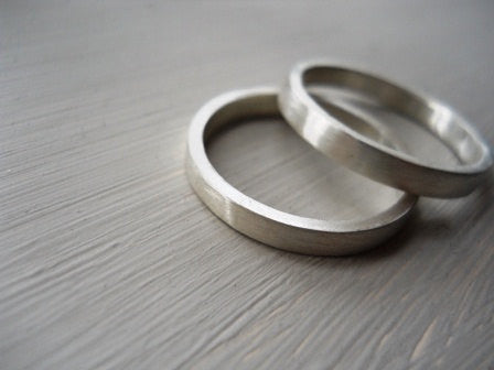 Plain bands set of 2