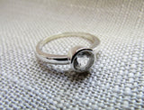 White topaz ring