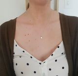 Small tear drop necklace