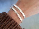 Bangle with engraving & leafy floral bangle set