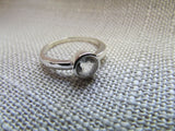 White topaz ring