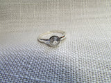 White topaz ring