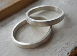 Plain bands set of 2