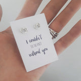 Knot studs bridesmaids gift