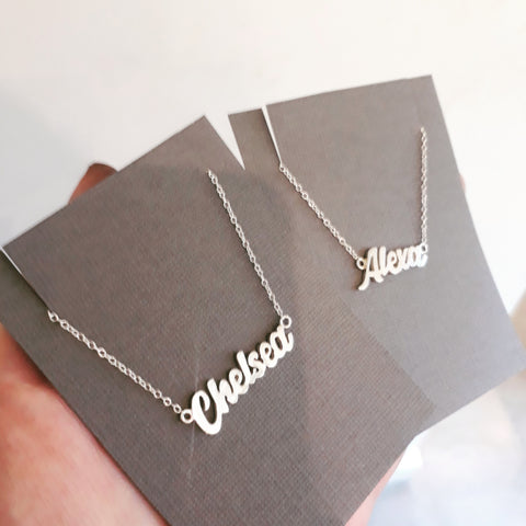 Name or word necklace
