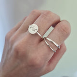 Monogram initial ring - two initials
