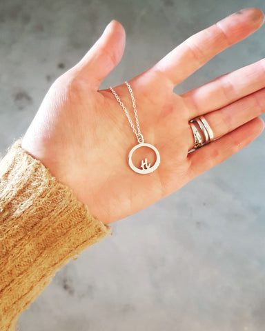 Whimsical initial necklace