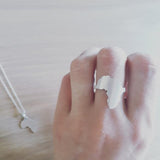 Silhouette ring: Africa