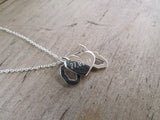 Silhouette necklace : Africa necklace cut out with heart