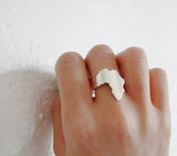 Silhouette ring: Africa