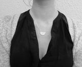 Pattern moon necklace