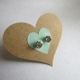 White topaz studs